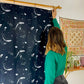Premium black travel blind